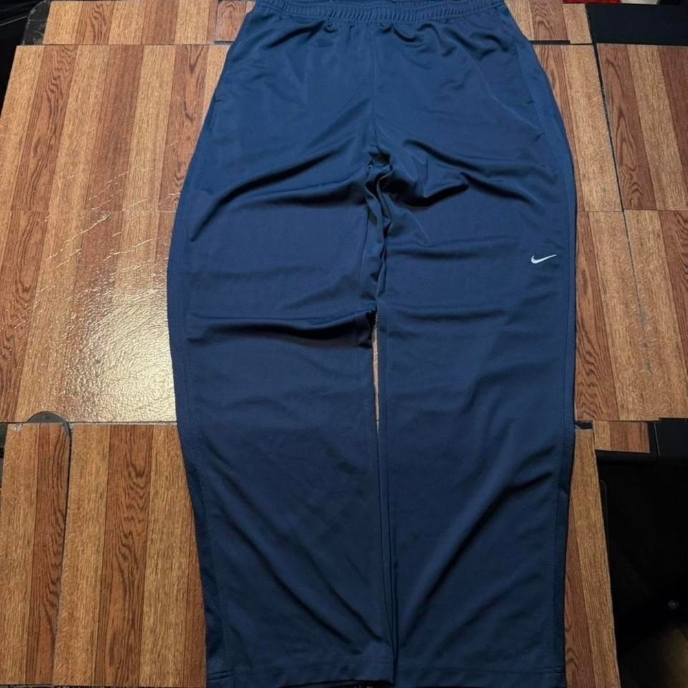 Nike Performance Vintage Blue Retro Sportswear Baggy Track Sweatpants Large